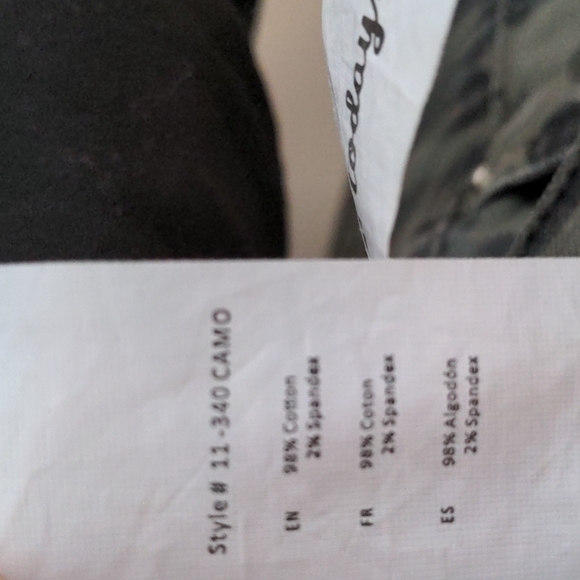 11 Cali High Waisted Jean Army Print - Picture 8 of 10